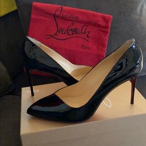 Corneille 85 Black Patent Christian Louboutin